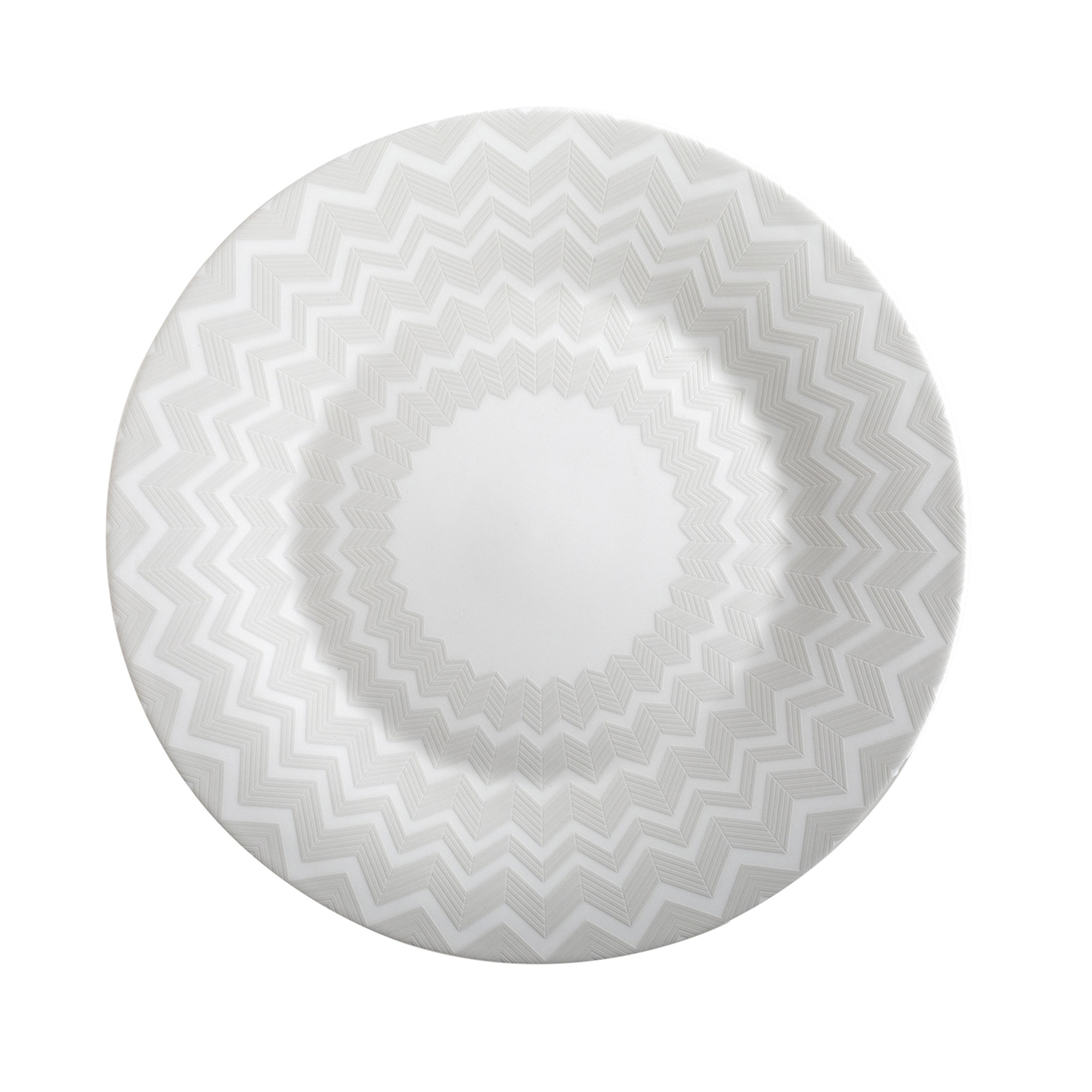 Missoni Tabletop & Gifts Charger Plate ZIG ZAG White Diam. 12.5" Wayfair